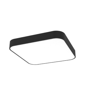 Светодиодный светильник VARTON COSMO Q накладной 150 Вт 3000 K 1160х1160 мм RAL9005 черный муар с рассеивателем опал